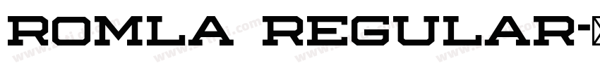Romla Regular字体转换 Romla Regular字体转换